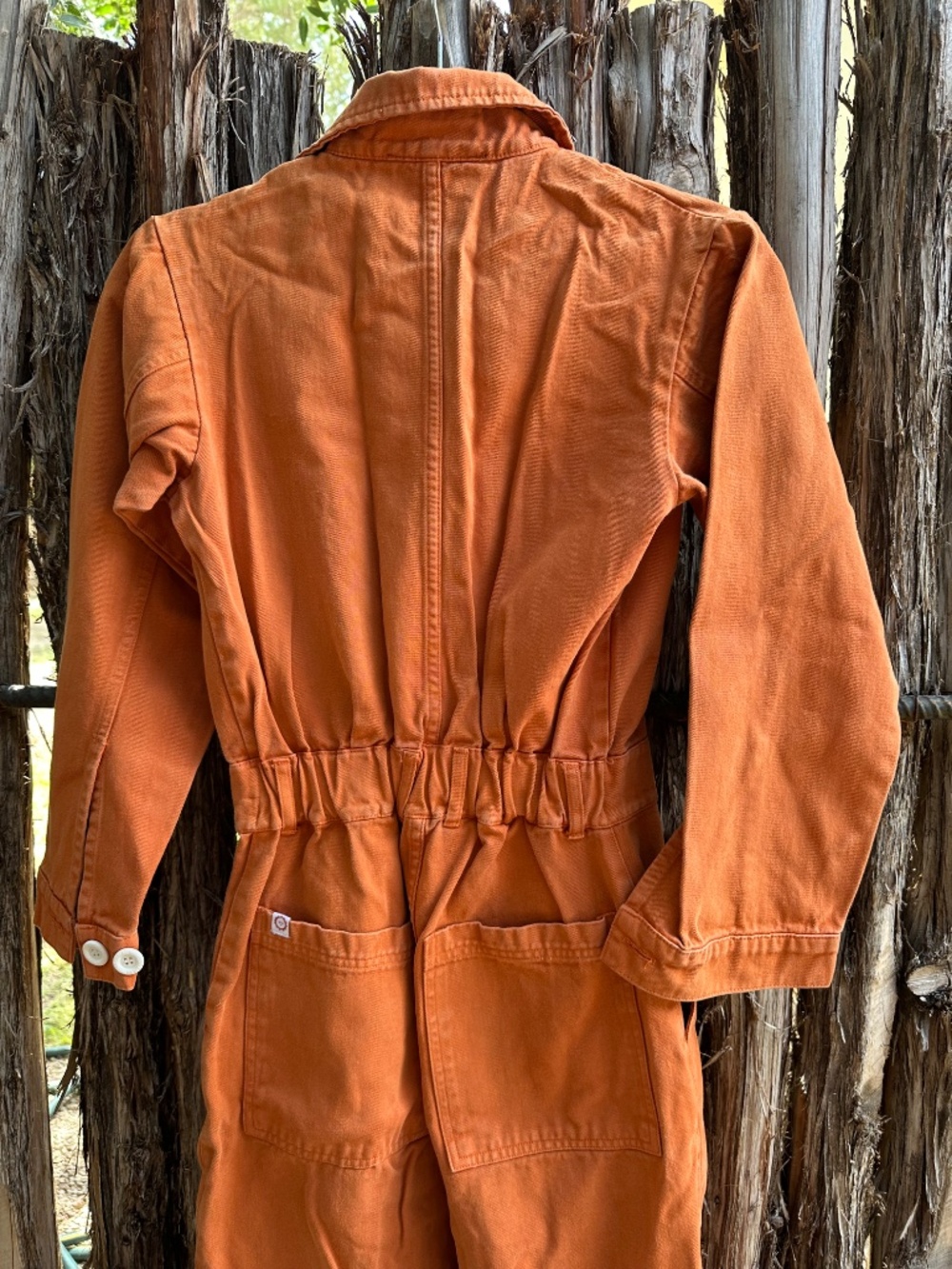 Big Bud Press Long Sleeved Orange Jumpsuit in XS - Picture 8 of 10